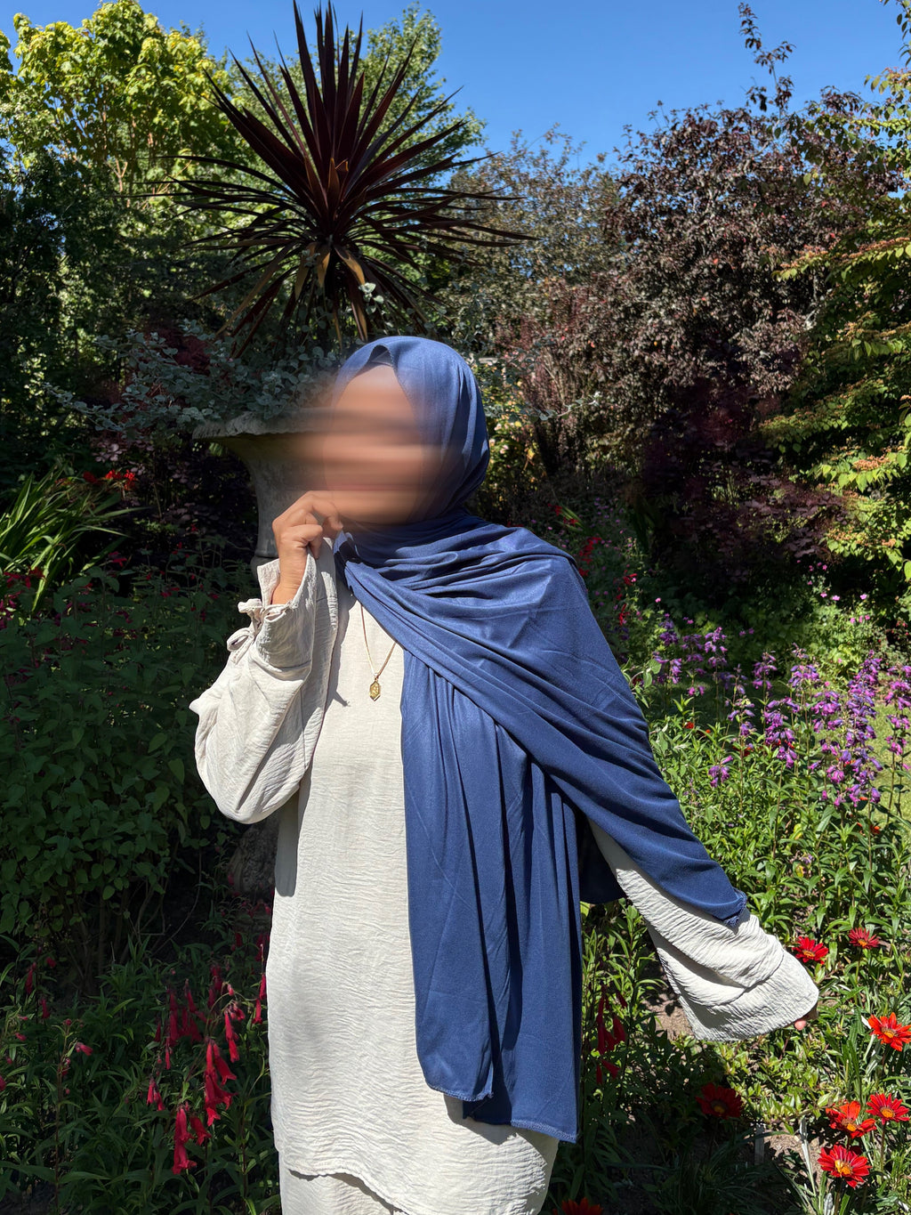Denim Blue – Premium Jersey Hijab