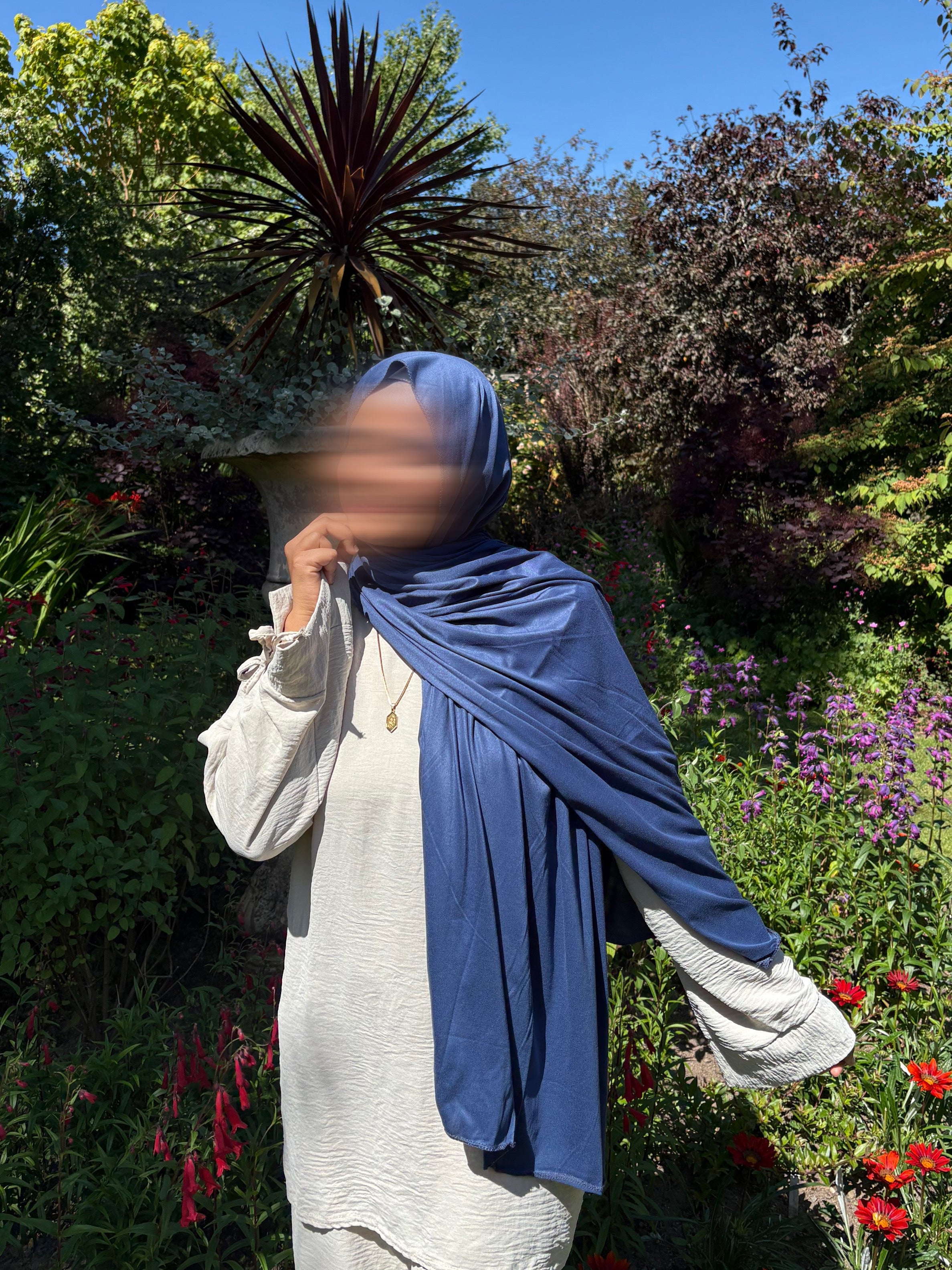 Denim Blue – Premium Jersey Hijab