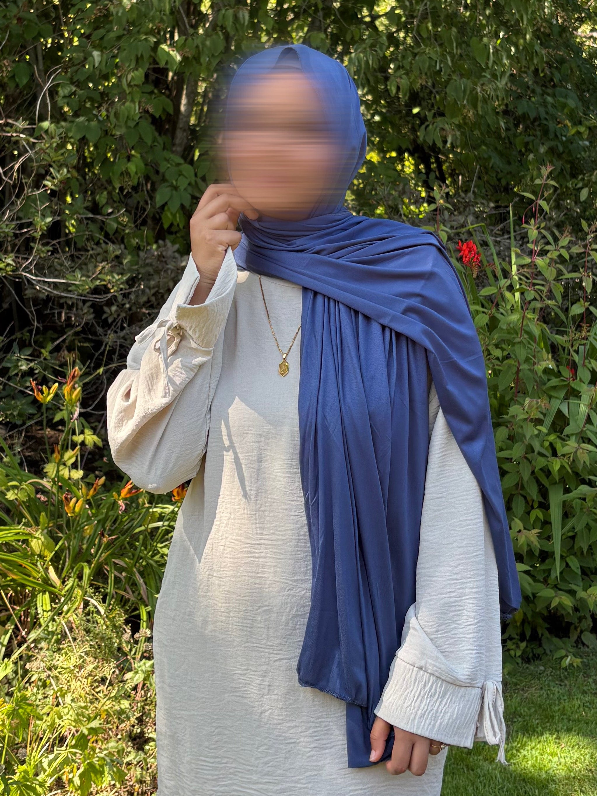 Denim Blue – Premium Jersey Hijab
