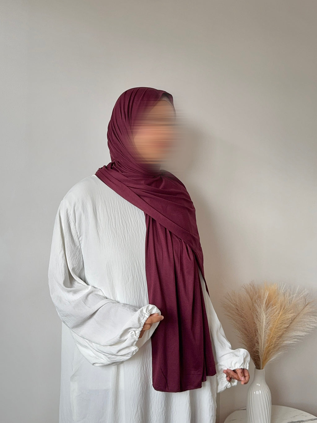 Burgundy – Premium Jersey Hijab