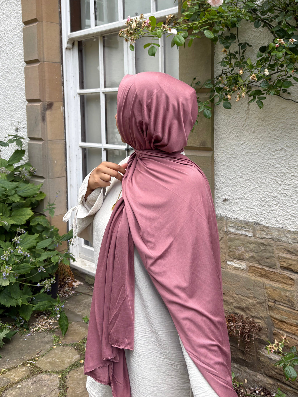 Plum Rose – Premium Jersey Hijab