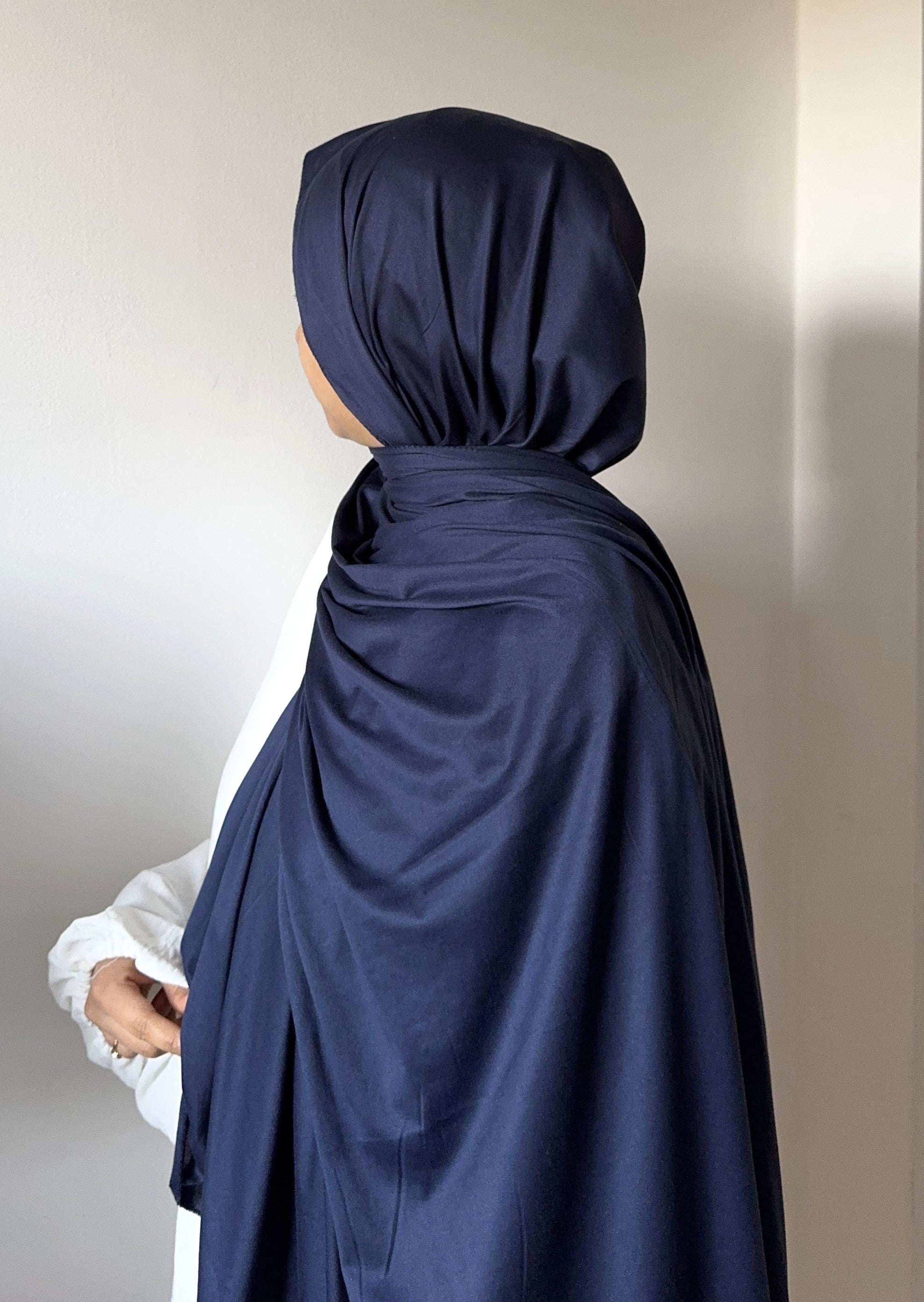 Navy - Premium Jersey Hijab