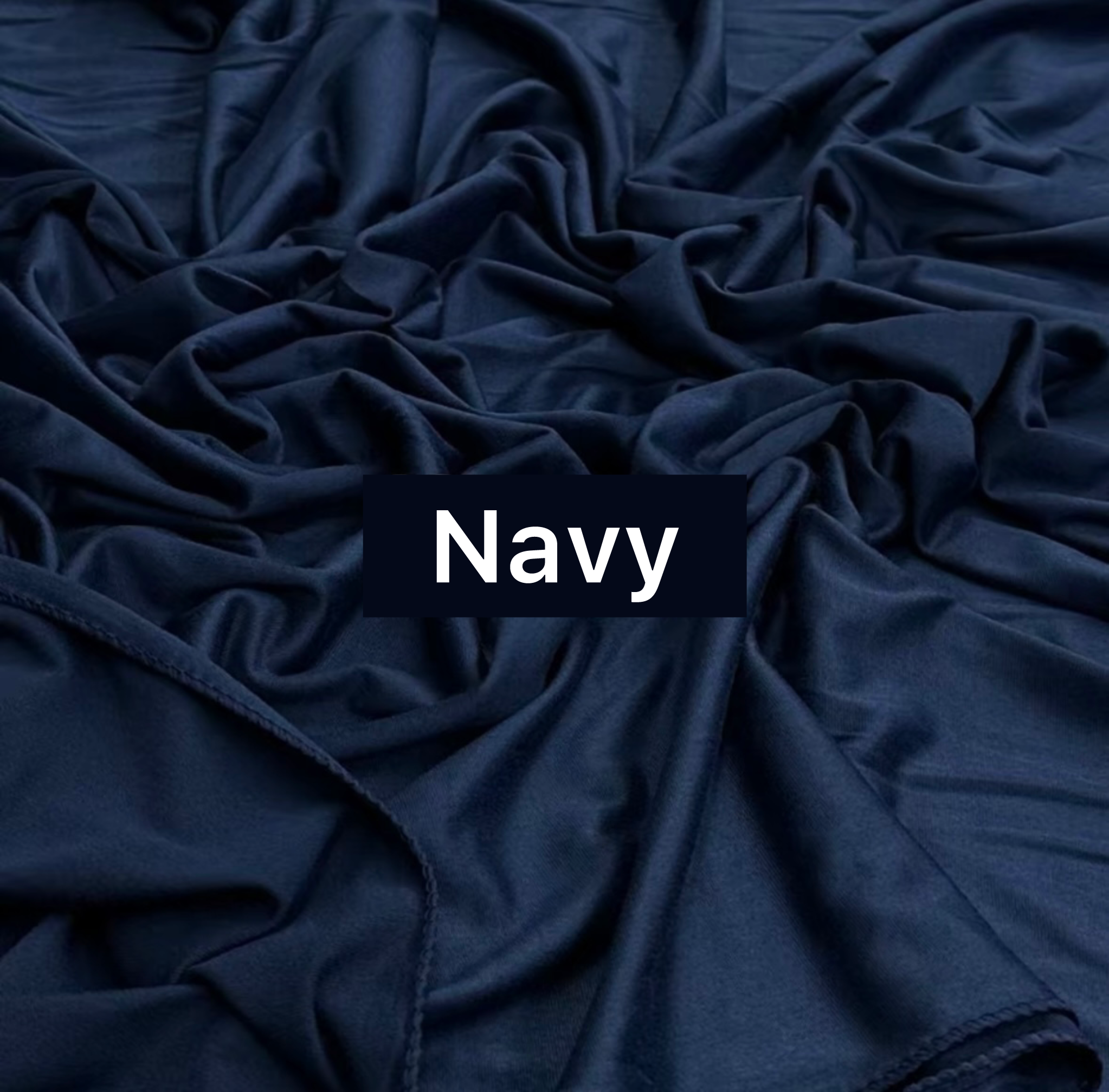 Navy - Premium Jersey Hijab