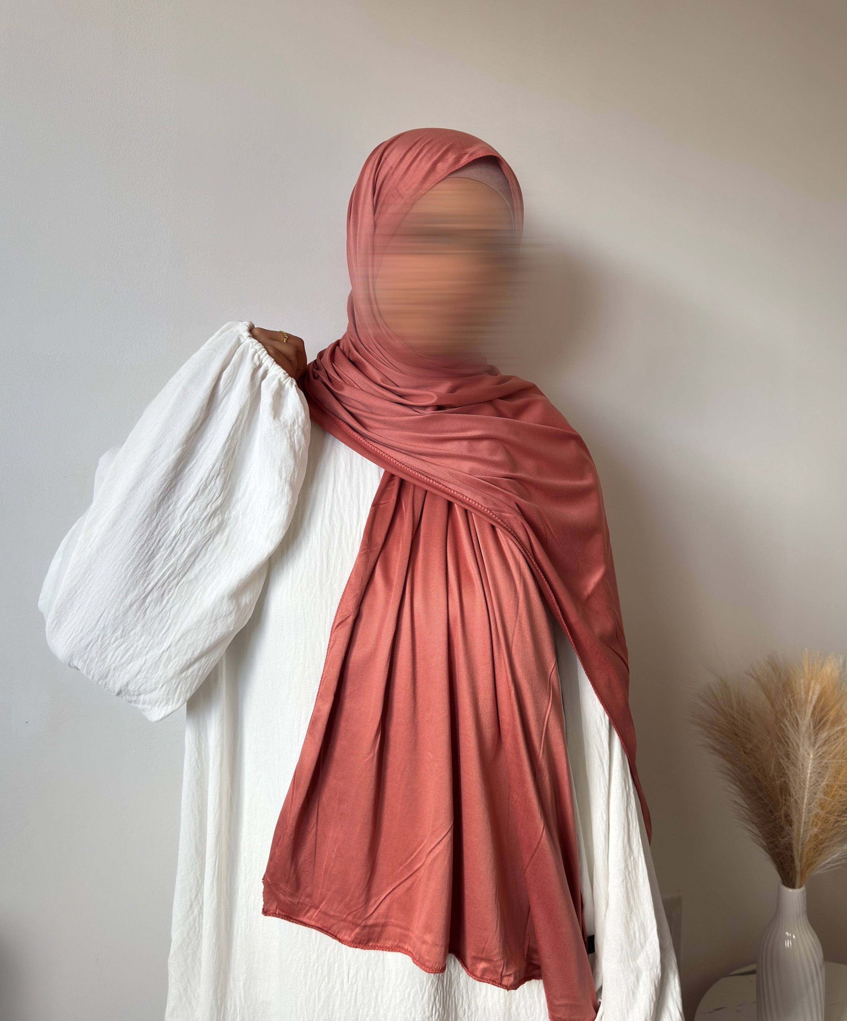 Peach Rose – Premium Jersey Hijab