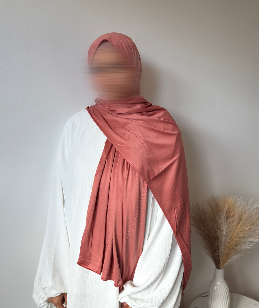 Peach Rose – Premium Jersey Hijab