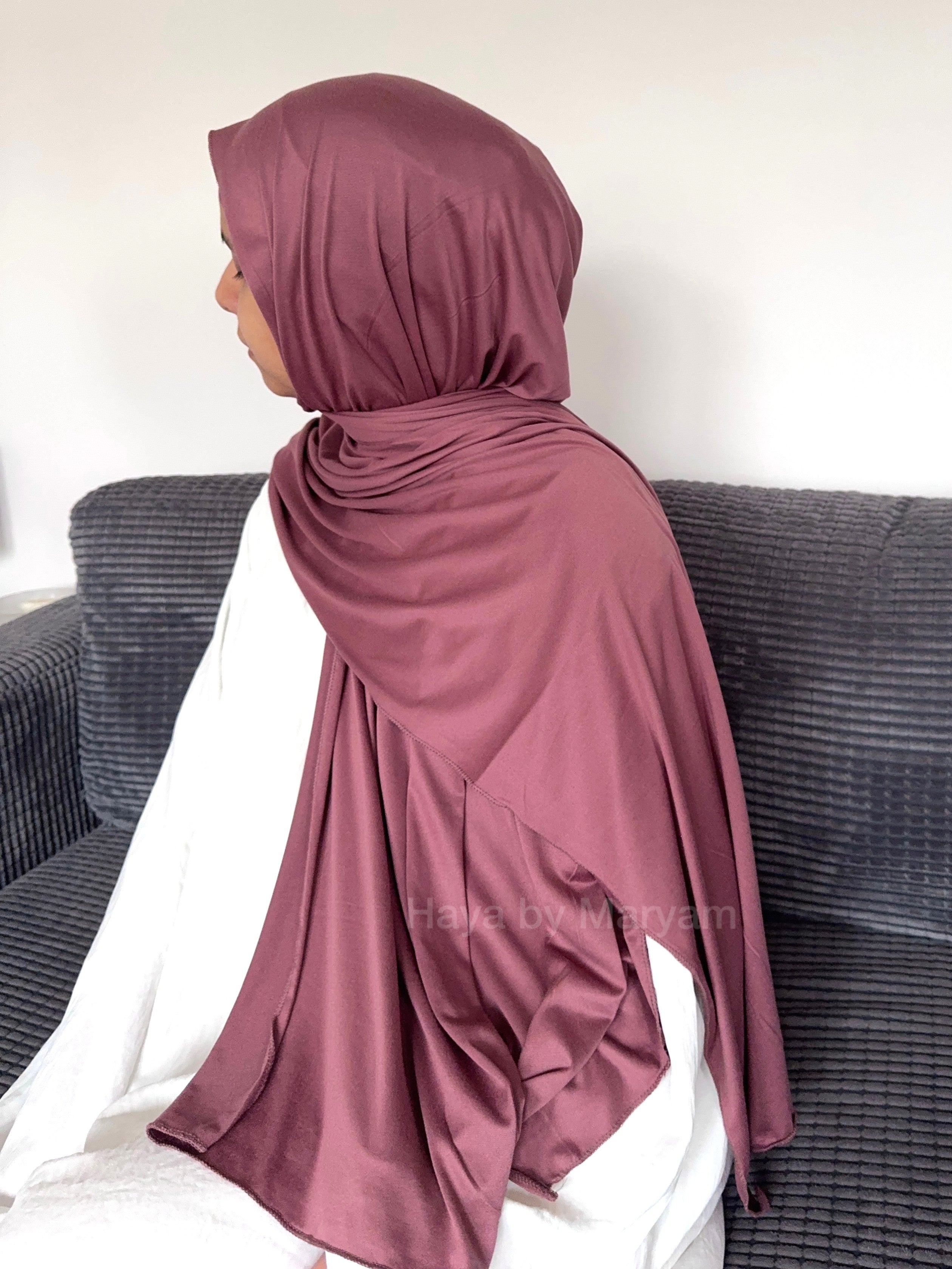 Plum Rose – Premium Jersey Hijab