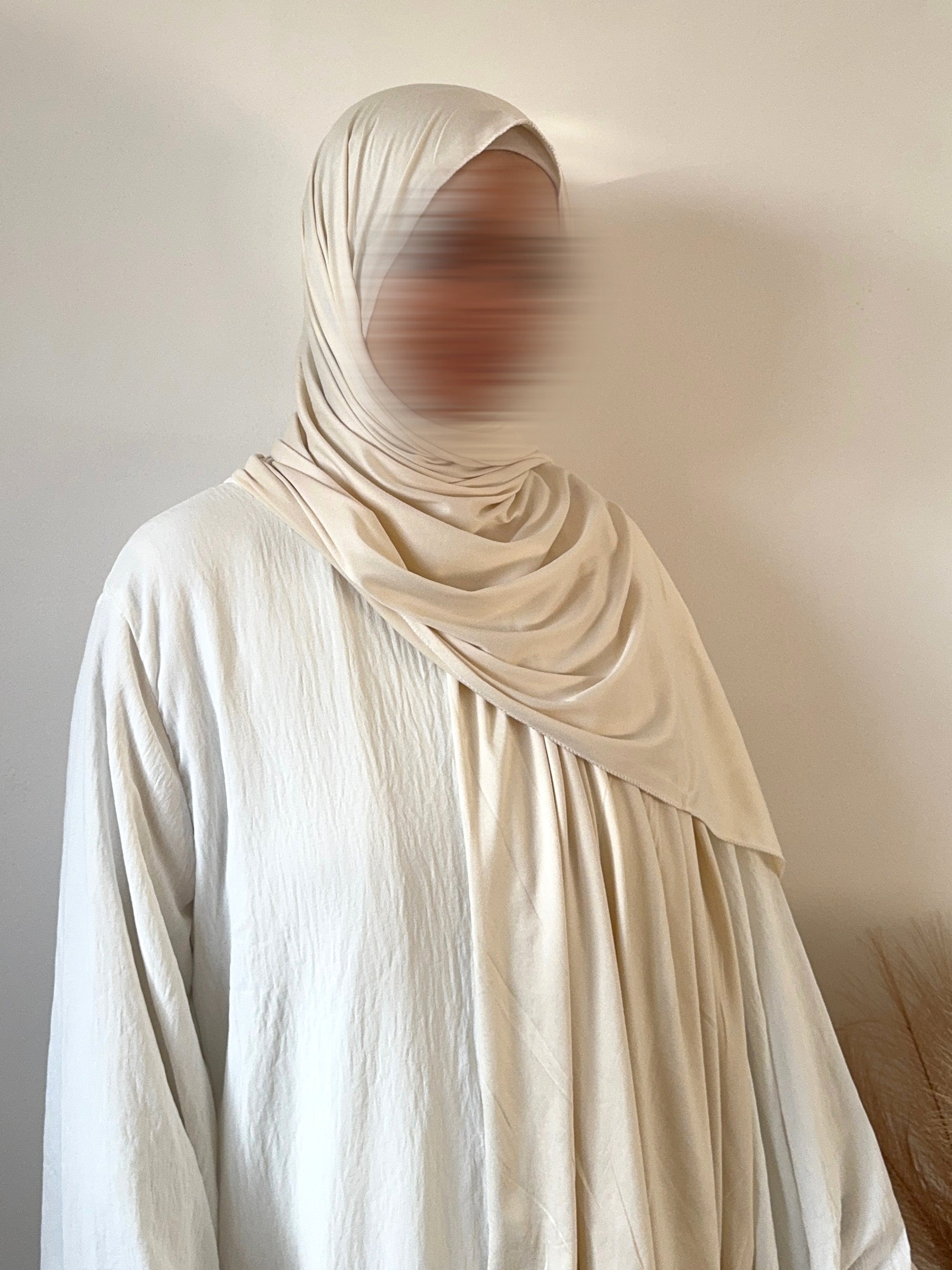 Light Cream - Premium Jersey Hijab