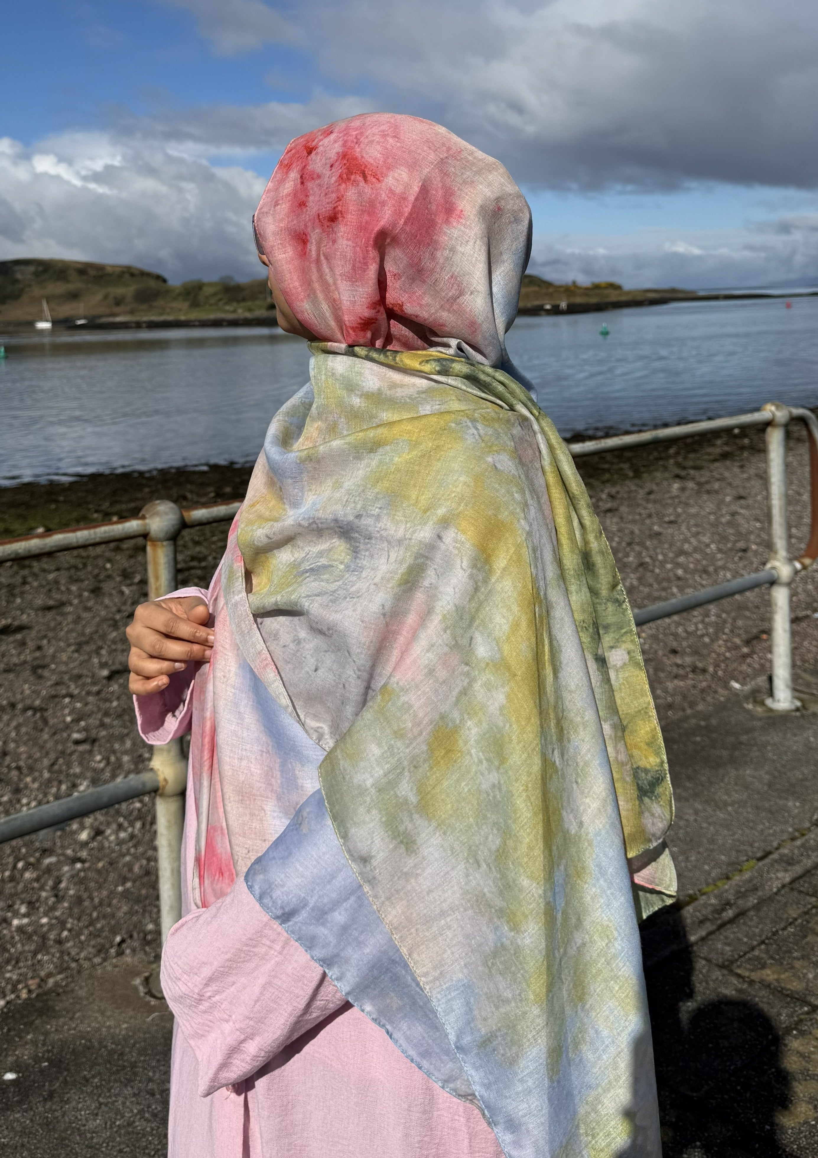 Spring bloom printed – Cotton Style Hijab